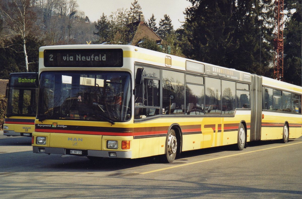 (R 4104) - Aus dem Archiv: STI Thun - Nr. 72/BE 397'172 - MAN am 4. Mrz 2005 bei der Schifflndte Thun