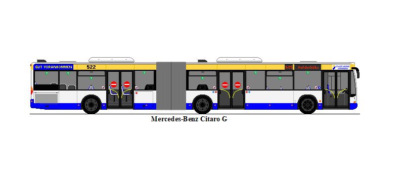 SWS Solingen - Nr. 522 - Mercedes-Benz Citaro G