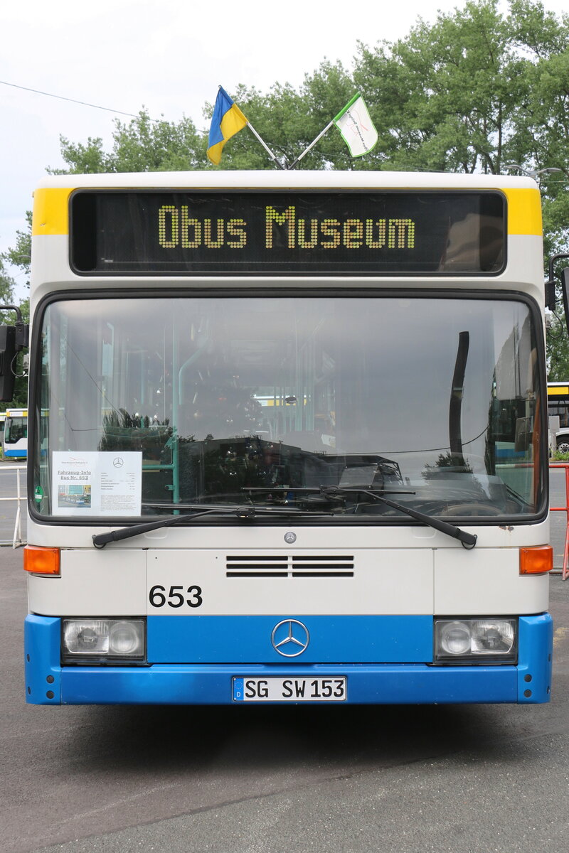 SWS Solingen - Nr. 653/SG-SW 153 - Mercedes (ex Scholten, Xanten; ex SWS Solingen Nr. 653) am 19. Juni 2022 in Solingen (Aufnahme: Martin Beyer)