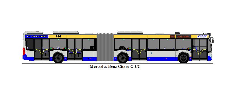 SWS Solingen - Nr. 764 - Mercedes-Benz Citaro G C2