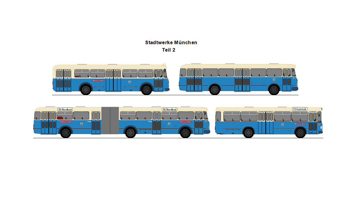 SWM Mnchen - Krauss-Maffei KMO 160 + MAN 760 UO 1 + MAN 760 UO 2G + MAN 640 HO 1