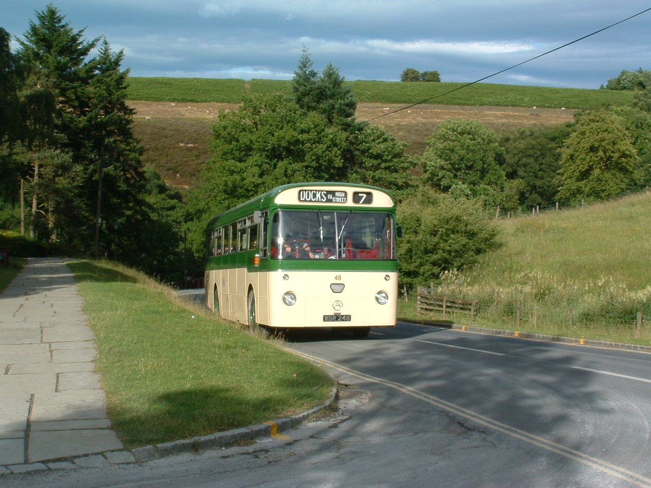 WBR 248
1964 Atkinson Alpha
Marshall B45D
New to Sunderland Corporation Transport, fleet number 48.
One of 3 Atkinson Alphas delivered new to Sunderland Corporation, and the final Atkinson passenger chassis built.  Powered by a Gardner 6HLX engine.

Photographed in the village of Goathland, Whitby, North Yorkshire after departing from Goathland Station, part of the preserved North Yorkshire Moors Railway (NYMR), having taken part in their Vintage Vehicle Weekend in July 2009.

12/07/2009.