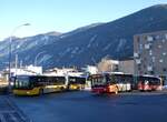 (270'537) - Buchard, Leytron - VS 104'344/PID 5396 - Mercedes + TMR Martigny - Nr. 153/VS 196'364 - MAN am 1. Januar 2025 beim Bahnhof Martigny