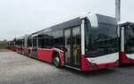 (281'967) - Intertours, Domdidier - Nr. 671 - Solaris (ex PostBus/A BD 15'715) am 1. November 2025 in Domdidier, Garage