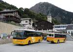 (267'759) - PostAuto Wallis - VS 415'900/PID 10'082 - Irisbus + Oser, Brchen - VS 93'575 - NAW/Lauber (ex Epiney, Ayer PID 1076) am 6. Oktober 2024 in Mund, Dorf