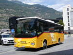 (265'508) - BUS-trans, Visp - VS 45'555/PID 10'519 - Iveco am 8. August 2024 beim Bahnhof Visp