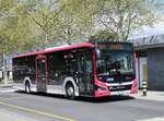 (274'263) - TRAVYS Yverdon - Nr. 121/VD 121'951 - MAN am 26. April 2025 beim Bahnhof Yverdon