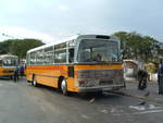 DBY 302  1960 AEC Reliance  Ciantar DP45F (originally fitted with Duple C40F bodywork in UK)  New to Global, London, registered YXD 11.