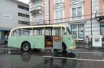(280'735) - AAGS Schwyz - Nr. 1/SZ 5171 - Saurer/Geser (ex Nr. 9; ex Nr. 17; ex Nr. 9; ex Nr. 1) am 27. September 2025 beim Bahnhof Wädenswil (280'735) - AAGS Schwyz - Nr. 1/SZ 5171 - Saurer/Geser (ex Nr. 9; ex Nr. 17; ex Nr. 9; ex Nr. 1) am 27. September 2025 beim Bahnhof Wädenswil