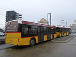 (270'792) - PostAuto Bern - BE 193'594/PID 5501 - Lanz+Marti/Hess Personenanhnger (ex Klopfstein, Laupen) am 9. Januaar 2025 beim Bahnhof Ddingen