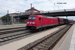 185 340-7 (schiebend am Zugende) Regensburg Hbf 17.07.2016