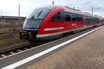 648 018 RE55 nach Erfurt. Bahnhof Nordhausen 28.03.2016