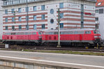218 838-1 (links) und 218 839-9 Nürnberg Hbf 15.04.2016