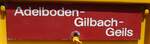 (278'154) - Routentafel - Adelboden-Gilbach-Geils - am 27.