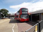 LF18 AXH  2018 Volvo B5LH  Wright H41/21D  New to London United (RATP Group), fleet number VH45264  Photographed at London Heathrow Central Bus Station, Hounslow, on Saturday 25th June 2022.