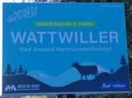 (268'789) - fluo Grand Est-Haltestellenschild - Wattwiller, Vieil Armand Hartmannswillerkopf - am 27.