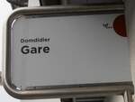 (233'874) - tpf-Haltestellenschild - Domdidier, Gare - am 13.