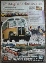 (156'950) - Plakat fr Jan Hofstra Reizen am 20. November 2014 in Drachten, Autobusmuseum