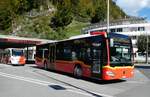 (281'070) - AS Engi - Nr. 3/GL 7703 - Mercedes am 7. Oktober 2025 beim Bahnhof Schwanden (281'070) - AS Engi - Nr. 3/GL 7703 - Mercedes am 7. Oktober 2025 beim Bahnhof Schwanden