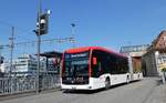 (285'562) - RVBW Wettingen - Nr. 114/AG 599'375 - eMercedes am 19. M�rz 2026 beim Bahnhof Baden