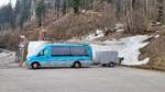 Mercedes-Benz Sprinter, SO 28054, an der Lenk, Talstation Betelberg, Schneider Reisen und Transport AG, Langendorf, Aufgenommen am 19.