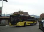 (147'569) - STI Thun - Nr. 148/BE 801'148 - MAN am 1. November 2013 beim Bahnhof Seftigen