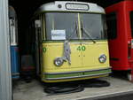 (240'169) - TN Neuchtel (Rtrobus) - Nr. 40 - Saurer/Hess Trolleybus (ex TPF Fribourg Nr. 340; ex TF Fribourg Nr. 40) am 24. September 2022 in Moudon, Rtrobus