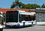 (253'606) - ZVB Zug - Nr. 110/ZG 88'110 - Mercedes am 11. August 2023 beim Bahnhof Baar