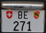 (263'851) - Nummernschild - BE 271 - am 22.