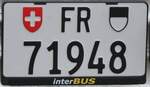 (267'956) - Nummernschild - FR 71'948 - am 11.