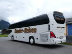 (266'179) - Kander-Reisen, Frutigen - BE 44'948 - Neoplan (ex Nr. 4) am 26. August 2024 in Frutigen, Garage