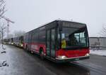 (270'895) - Wieland, Murten - Nr. 50/FR 300'633 - Mercedes (ex PID 4845; ex Klopfstein, Laupen Nr. 10) am 11. Januar 2025 beim Bahnhof Frutigen