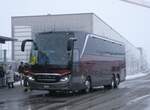 (270'904) - Engeloch, Riggisberg - BE 145'505 - Setra am 11. Januar 2025 beim Bahnhof Frutigen