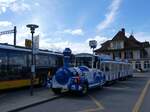(274'040) - Spiezer Zügli, Spiez - BE 370'014 - am 15. April 2025 beim Bahnhof Spiez