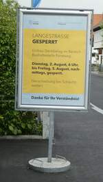 (238'547) - Langestrasse gesperrt am 29.