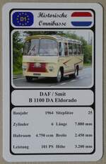 (269'686) - Quartett-Spielkarte mit DAF / Smit B 1100 DA Eldorado von 1964 am 8.