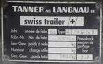 (279'827) - Typenschild - Gohl, Btzberg - am 2.