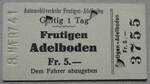 (281'572) - AFA-Einzelbillet vom 8. Mrz 1941 am 17. Oktober 2025 in Thun