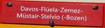 (276'990) - Routentafel - Davis-Flela-Zernez-Mstair-Stelvio-(Bozen) - am 19.