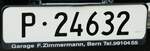 (239'708) - Nummernschild - P 24'632 - am 27.