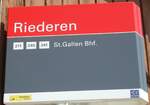 (128'855) - st.gallerbus/PostAuto-Haltestellenschild - St.