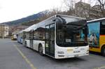 (283'436) - PostAuto Wallis - VS 449'116/PID 10'444 - MAN am 23. Dezember 2025 in Brig, Garage