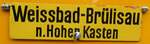 (274'538) - Routentafel - Weissbad-Brlisau n.Hoher Kasten - am 3.